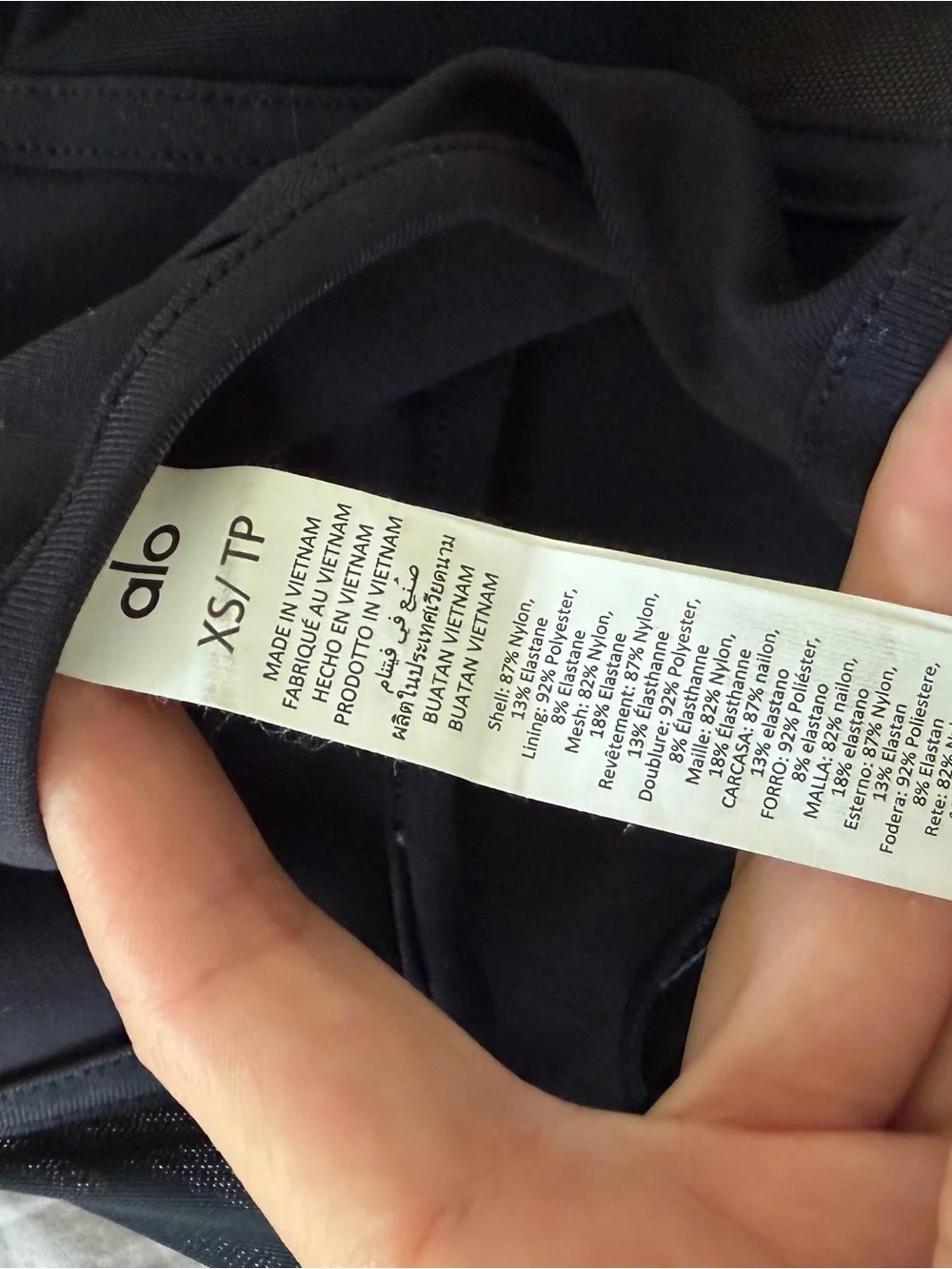ALO Yoga Black Sculpting Sports Bra